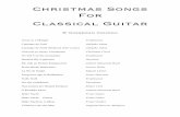 Christmas Songs inhoud - · PDF fileChristmas Songs For Classical Guitar © Dingeman Coumou Away in a Manger Traditional Cantique de Noël Adolphe Adam Cantique de Noël (Stralend
