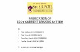 FABRICATION OF EDDY CURRENT BRAKING SYSTEMmechanical.srpec.org.in/files/Project/2015/17.pdf · What is eddy current ? • when magnetic flux linked with a metallic conductor changes,