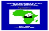 Colloque sur les Élections en Afrique: Meilleures ... · PDF fileColloque sur les Élections en Afrique 1 Aperçu Ces deux dernières décennies, des élections compétitives sont