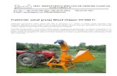 Traktorski sekač granja Wood chipper CH 560 Tr - · PDF filepočev od najrasprostranjenijeg traktora na domaćem tržištu IMT 539 ... Mogućnost sečenja Traktor do 30 KS, broj obrtaja