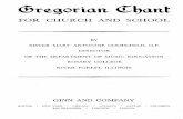Gregorian Chant for Church and School - · PDF filejporettiorfi THE AIM of this little volume is primarily to fulfill a definite need, namely: to supply suitable Plain-Chant material