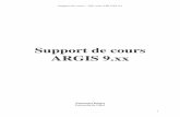 Support de cours ARGIS 9 - elgateado.free.frelgateado.free.fr/mesdocuments/cours/SIG/bonnet.pdf · La géodatabase stocke des objets ... SIG sous ARCGIS 9.x 15 L’activation de la