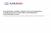 Human and Institutional Capacity Development …pdf.usaid.gov/pdf_docs/PNADT442.pdf · Human and Institutional Capacity Development (HICD) is a USAID model of structured and integrated