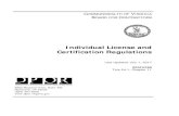 Individual License and Certification Regulations - · PDF fileIndividual License and Certification Regulations Last Updated July 1, 2017 ... “Electrician ” means a tradesman ...