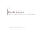 Basis Stats -- A Supplement to Multivariate Data Analysis ...mvstats.com/Downloads/Supplements/Basic_Stats.pdf · A Supplement to Multivariate Data Analysis ... Basic Stats: A Supplement