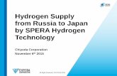 Hydrogen Supply from Russia to Japan by SPERA ... - spf.org · PDF fileHydrogen Supply from Russia to Japan by SPERA Hydrogen Technology ... SPERA Process. The demonstration facilities