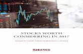 STOCKS WORTH CONSIDERING IN 2017 - · PDF fileDeutsche Bank: 4 ... The research in this report was conducted independently by the ... Auric is a diversified F&B company that manufactures