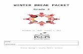 WINTER BREAK PACKET - Web viewWinter Break Homework Packet-Grade 3. ... use the other words in the sentence to help you figure out what the underlined word means. ... Word Work/Phonics
