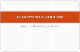 PENGANTAR ALGORITMA -  · PDF fileterminologi algoritma. Dalam kehidupan sehari-hari pun banyak terdapat proses yang dinyatakan dalam suatu algoritma . Contoh