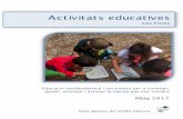 Activitats Educatives Les Fonts 2017 05 · PDF fileFitxa 3: Adaptació al medi / 4t ... • Guies i fitxes d’identificació de fauna i vegetació. • Termòmetres, indicadors fisicoquímics
