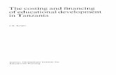 The costing and financing of educational development in ...unesdoc.unesco.org/images/0007/000768/076898eo.pdf · The costing and financing of educational development in Tanzania ...