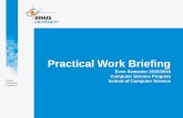 Practical Work Briefing - Binus Universitysocs.binus.ac.id/files/.../PRACTICAL-WORK-BRIEFING... · Practical Work Briefing ... • References / Daftar Pustaka ... • Location : ROOM