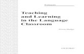Teaching and Learning in the Language Classroom - · PDF fileom Teaching and Learning in the and Learning in the Language ng in the Language Classroom nguage Classroom Teaching and