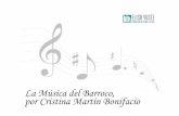 La Música del Barroco, por Cristina Martín sica-en-el... · PDF fileLa música barroca o música del Barroco es el estilo musical europeo, relacionado con la época cultural homónima,
