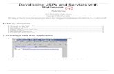 Developing JSPs and Servlets with Netbeanssupportweb.cs.bham.ac.uk/documentation/java/servlets/netbeans... · Developing JSPs and Servlets with Netbeans 7. By default the familiar