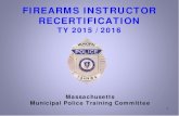 FIREARMS INSTRUCTOR RECERTIFICATION - · PDF file15 yd 10 yd 7 yd 5 yd 3 yd ... MPTC Firearms Instructor Recertification Score Sheet SSN Last 4 This form is required to be used for