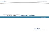 TOEFL iBT Quick Prep - Educational Testing · PDF fileTOEFL iBT™ Quick Prep 4 ReaDINg PRaCTICe SeT 1 Reading Practice Set 1: Passage and Questions Directions: Read the passage. Then