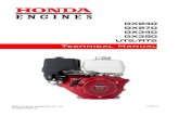 Technical Manual - TRIC · PDF fileTechnical Manual ©2010 American Honda Motor Co., Inc. PTR54179 All Rights Reserved. GX240 • GX270 • GX340 • GX390 (UT2/RT2) Technical Manual