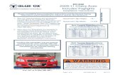 2009-11 Chevy Aveo - · PDF file2009-11 Chevy Aveo Includes Foglights Installation Instructions BX1688 1. Blue Ox® towing products and accessories are intended to be installed by