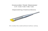 Concrete Test Hammer - TestCoat · PDF file3 - Handle and dispose of lubricants and cleaning agents responsibly. 1.3.2 Unauthorized Operators The concrete test hammer is not allowed