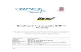 Small and micro scale CHP in Austria - opet-chp. · PDF fileSmall and micro scale CHP in Austria This report including surveys on the policy level, technology and project level in