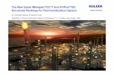 The New Sulzer Mellapak™CC™ and AYPlus™DC · PDF fileStandard Design Configuration (sub-ppm levels) Sulzer Chemtech “Pump around” above absorption section ... 2nd pump around
