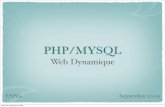 PHP/MYSQL · PDF file... base de données contenant les informations sur les livres, ... Système de gestion de bases de données libre ... SGBD simple Pas de transactions (sur MyISAM)