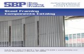 Steel Framing Components Catalog - State Building · PDF fileSteel Framing Components Catalog Toll Free: ... Non-Structural Stud and Track Section ... Screw Applica on of Gypsum Panel
