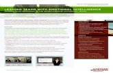 LEADING TEAMS WITH EMOTIONAL · PDF fileLEADING TEAMS WITH EMOTIONAL INELLIGENCE DELIVERS WORLD-CLASS ... Case Western Reserve ... Harvard Business Publishing is an affiliate of Harvard