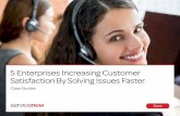 ServiceNow Customer Service Management · PDF fileTransforming Customer Service About NICE NICE provides software that analyzes data from phone calls, mobile apps, emails, chat, social