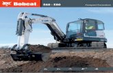 E60 - E80 - Bobcat Equipment and · PDF filen The efficiency to do better All this power doesn’t mean a rough ride, though. The E60 and E80 deliver smooth hydraulic function control,