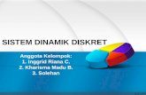 SISTEM DINAMIK  · PDF filesistem dinamik diskret ... kontinu diskret sistem dinamik sistem dinamik . pokok bahasan sdd otonomus 1-d linear non-linear multi-d linear non-linear
