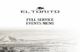FULL SERVICE EVENTS MENU - El  · PDF filefull service events menu call 1-888-tortilla 1-888-867-8455 book your event today!