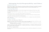 Managing Social Responsibility and Ethics · PDF fileManaging Social Responsibility and Ethics Chapter Overview This chapter begins with a discussion of business ethics and the basis