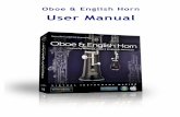 Oboe & English Horn User Manual - Sample · PDF file4 Note: Like a real instrument or other Samplemodeling instruments, and differently from any conventional sample library, the Oboe