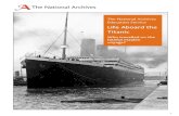 The sinking of the Titanic, 1912 - The National ? ‚ Education Service The sinking of the Titanic, 1912 Who was on board? This resource was produced using documents from the