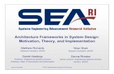 Architecture Frameworks in System Design: Motivation ...seari.mit.edu/documents/presentations/INCOSE07_Richards_MIT.pdf · Architecture Framework (MoDAF) Enterprise Zachman Framework
