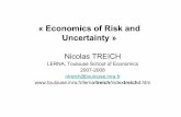 « Economics of Risk and  · PDF file« Economics of Risk and Uncertainty » Nicolas TREICH LERNA, Toulouse School of Economics 2007-2008 ntreich@toulouse.inra.fr