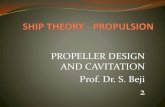 PROPELLER DESIGN AND CAVITATION Prof. Dr. S. · PDF fileDesign Calculation We begin by considering Keller’s formula for with 𝑘=0for the given ship = ... Typical Propeller Design