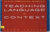 Teaching - OSEA- · PDF file3 On Teaching a language: Principles and Priorities in Methodology 86 Orienting Instruction toward Proficiency 89 The Proficiency Orientation of Existing