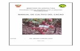 MINISTERIO DE AGRICULTURA - · PDF fileministerio de agricultura programa para el desarrollo de la amazonia proamazonia manual de cultivo del cacao autor : ing. mendis paredes arce