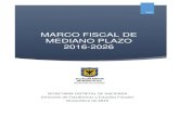 MARCO FISCAL DE MEDIANO PLAZO - shd.gov.co · PDF fileMARCO FISCAL DE MEDIANO PLAZO 2016-2026 2015 SECRETARÍA DISTRITAL DE HACIENDA Dirección de Estadísticas y Estudios Fiscales