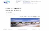 Gas Turbine Power Plant - Galaxia  · PDF fileGas Turbine Power Plant 150 MWe ... C. TECHNICAL DESCRIPTION OF THE POWER PLANT a) GAS TURBINES ... Generator synchronizing &