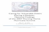 Caring for Vulnerable Elders During a Disaster: National ... · PDF fileTh e John A. Hartford ... promote disaster planning products and training materials for nursing homes ... Media