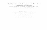 Int´egration et Analyse de Fourier - · PDF fileInt´egration et Analyse de Fourier Cours de premi`ere ann´ee donn´e `a l’Ecole normale sup´erieure de Lyon ann´ee universitaire