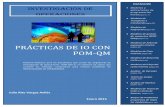 Prácticas de IO con POM-QM -   · PDF filede proyectos (PERT-CPM) (página 71)