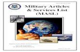 The Military Articles & Services List (MASL) Handbookdsca.mil/sites/default/files/masl_handbook_formatted_0.pdf · DSCA Handbook 7003 MILITARY ARTICLES & SERVICES LIST (MASL) FOREWORD