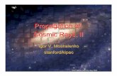 Propagation of Cosmic Rays. II · PDF fileIgor V. Moskalenko stanford/kipac Propagation of Cosmic Rays. II SLAC Summer Institute /Aug. 2008Authors: I V MoskalenkoAffiliation: International