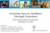 Fostering Success Attributes Through Transition - Frostigfrostig.org/.../03/Fostering-Success-Attributes-Through-Transition.pdf · Fostering Success Attributes Through Transition