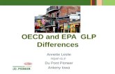 OECD and EPA GLP Differences - naicc.orgnaicc.org/wp/vault/annual meeting 2014/Track III/Differences... · No. 1, OECD GLP Principles No. 2, Compliance Monitoring Procedures No. 3,